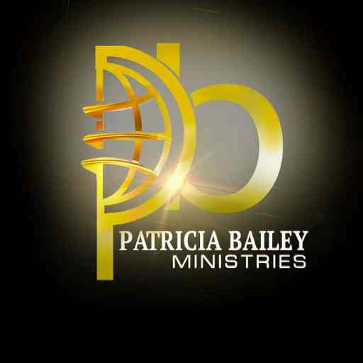 Logo of Patricia Bailey Ministries featuring interleaved gold circles and lines on a black background. The text "PATRICIA BAILEY MINISTRIES" is written in white below the design.